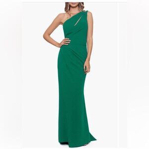 Betsy & Adam Cutout One Shoulder Gown NWT